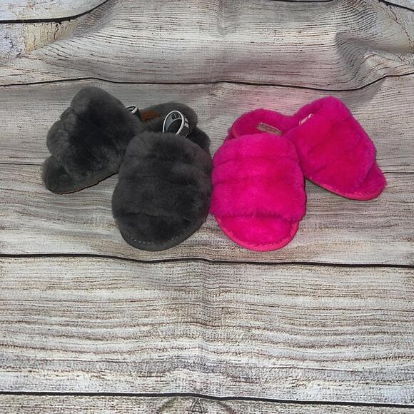 UGG Other - 👶🏽 UGG Fluff Yeah Slide Little Girls TWO PAIR